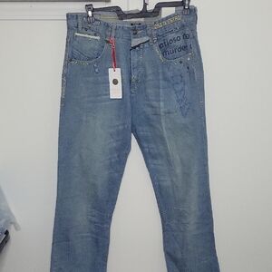 La Cosa Nuestra Mens Fashion Denim Jeans